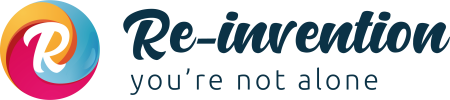 RE-INVENTION | Logo blauw